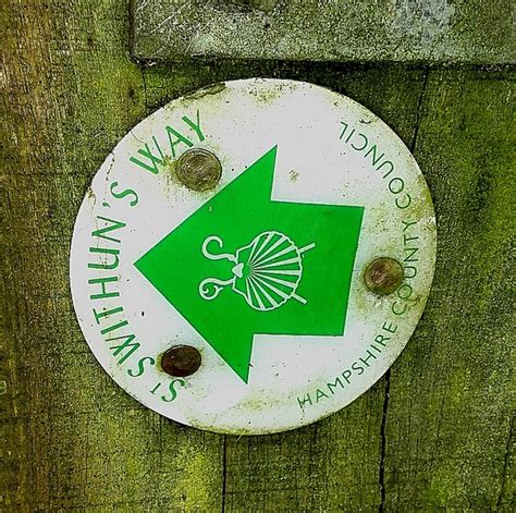 Saint Swithun's Way - Sign with the... © James Emmans cc-by-sa/2.0 :: Geograph Britain and Ireland