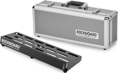 RockBoard DUO 2.1-18.11in x 5.75in Pedalboard w/Flight Case Guitar & Bass Accessories Instrument ...