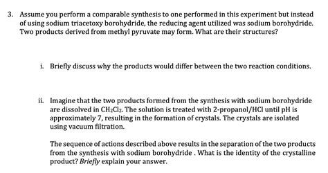 Solved Assume you perform a comparable synthesis to one | Chegg.com