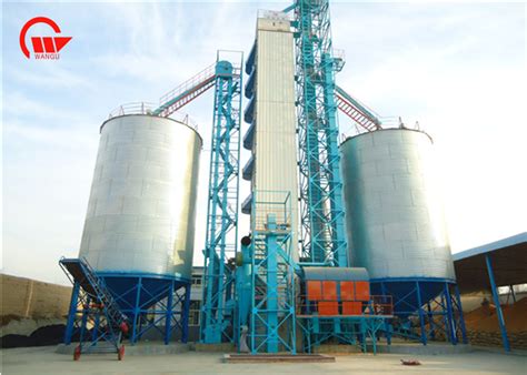 Heat Recycling Grain Bin Dryer , Colorful Corns Large SS Batch Grain Dryer