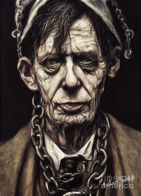 Jacob Marley, A Christmas Carol in Chains Painting by Michael Soprano ...