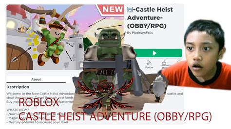 ROBLOX (REVIEW) Castle Heist Adventure (OBBY/RPG) - YouTube