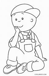 Caillou Coloring Pages Pbs sketch template
