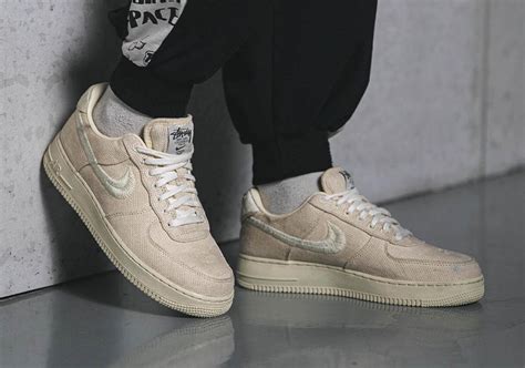 Stussy Nike Air Force 1 Fossil CZ9084-200 Release | SneakerNews.com