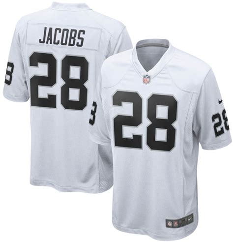 Josh Jacobs #28 Las Vegas Raiders 2021 White Game Jersey