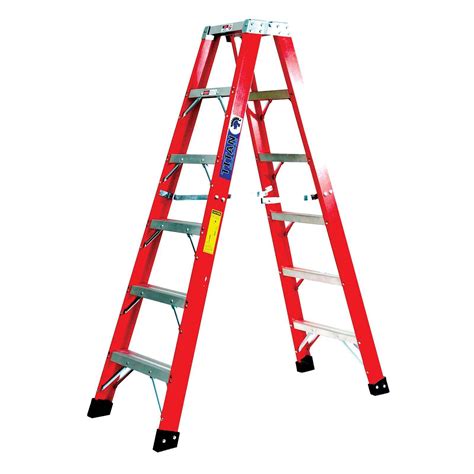 Extra Heavy Duty Fiberglass Step Ladder - 375 lb. Capacity