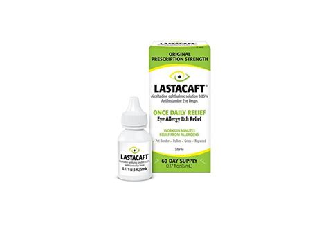 Lastacaft Eye Allergy Itch Relief Drops, 0.17 fl oz/5 mL Ingredients and Reviews