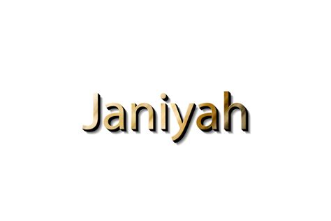 JANIYAH NAME 3D 16618578 PNG