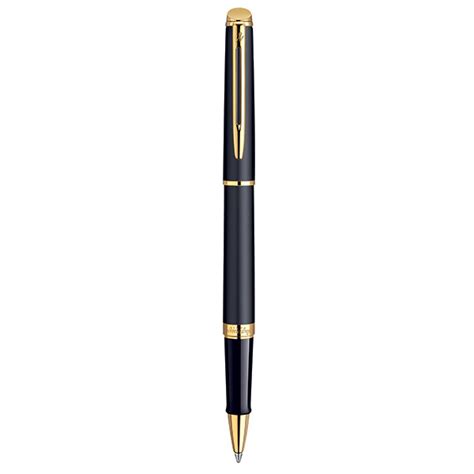 WATERMAN Hemisphere Rollerball Pen - Matte Black Gold Trim