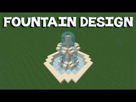 Minecraft Tutorial: How To Make A Fountain - YouTube