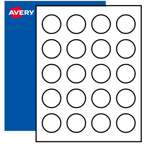 1-1/2" Round Printable Labels - By the Sheet in 25 Materials | Round labels, Avery printable ...