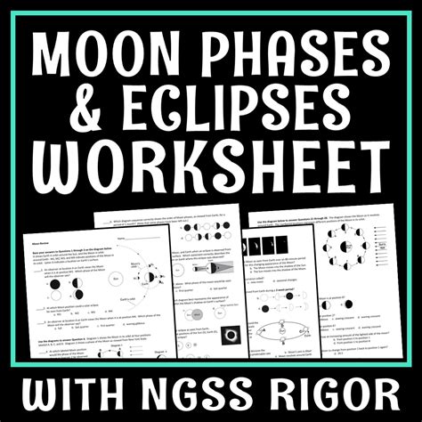 Free moon phases and tides worksheet, Download Free moon phases and ...