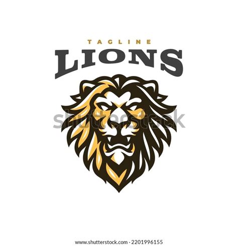 Angry Lion Mascot Logo Design Lion Stock Vector (Royalty Free ...