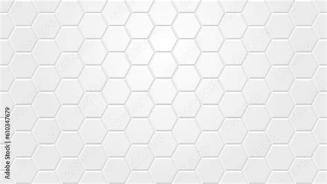 White hexagon tile pattern background - seamless wallpaper for your design and presentation ...