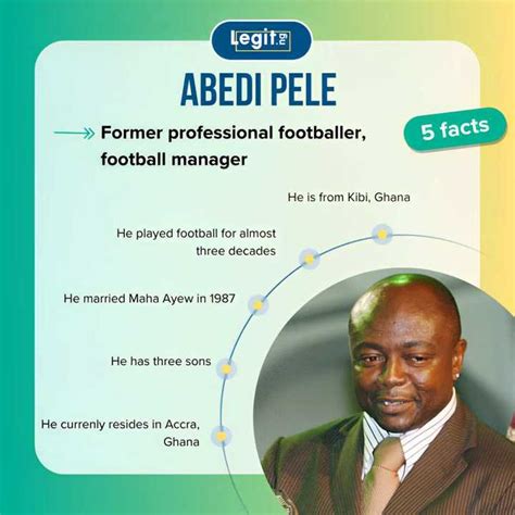 Abedi Pele's biography: his age, family, and relationship to Pele - Legit.ng