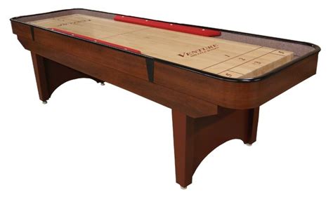 Bumper Shuffleboard tables: Venture 9 foot Classic Cushion Bumper / Bank Shot Shuffleboard Table ...