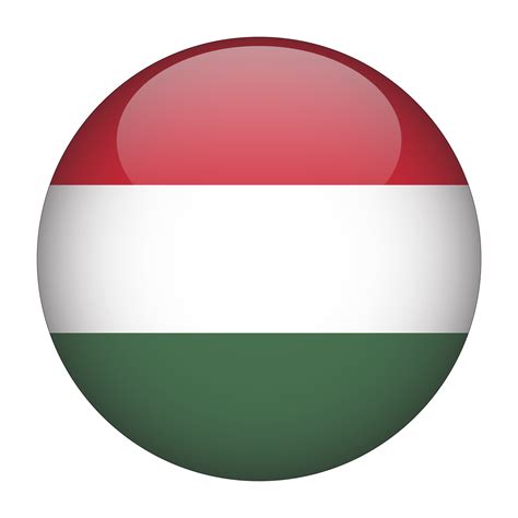 Hungary 3D Rounded Flag with Transparent Background 15272156 PNG