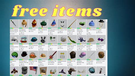 How to get FREE Roblox avatar items - YouTube