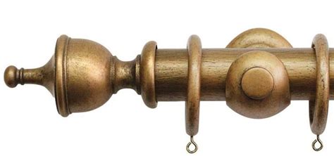 Jones Hardwick 40mm Antique Gold Curtain Pole Urn Finial | Wooden curtain poles, Gold curtains ...