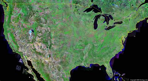 Cartograf.fr : Les Etats-Unis : Image satellite