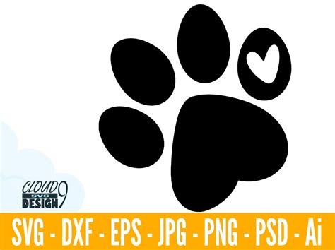 Scrapbooking Clip Art & Image Files Paw svg for cricut and silhouette Cake topper svg Dog Mom ...