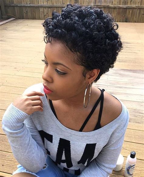 Fun Short Hairstyles For Black Women With Spiked Tops Easy To Do African Bob Fade Haircut