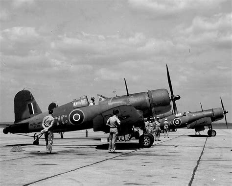 British Fleet Air Arm Chance Vough F4U Corsair JT108 7C 1943 | World War Photos