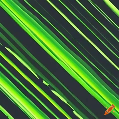 Abstract lime green lines on black background