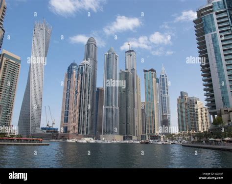 Modern buildings in Dubai Marina, Dubai, UAE Stock Photo - Alamy