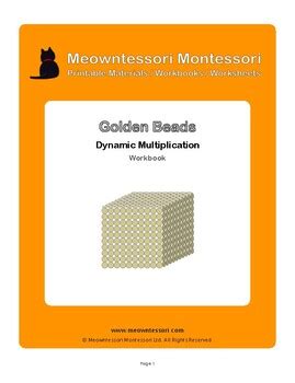 Montessori Golden Beads Dynamic Multiplication Workbook | TpT