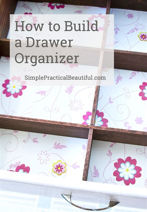 DIY Bathroom Drawer Organizer - Simple Practical Beautiful