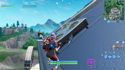 Fortnite : Utiliser un module d'aération pour se propulser en l'air dans plusieurs parties, défi ...