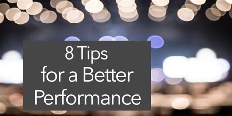 8 Ways to Ensure You Feel Confident & Prepared to Perform