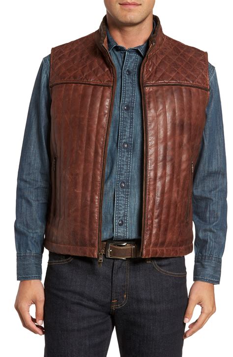 FLYNT Quilted Leather Vest | Nordstrom