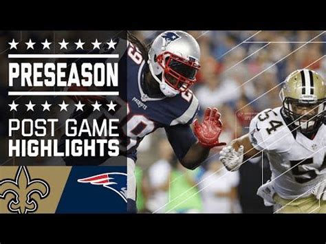 2016 Patriots vs Saints Highlights | Patriots, Patriots game, New ...