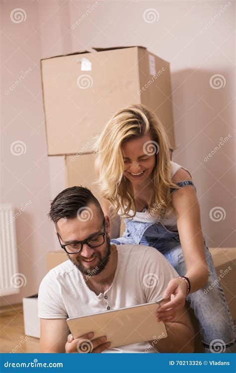 Moving in together stock photo. Image of indoor, bonding - 70213326