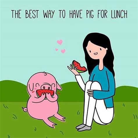 The only way I will have pig for lunch. ☺️ ( regram from @inthesoulshine ) | Vegan quotes, Vegan ...