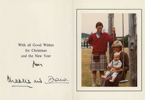 Princess Diana and Prince Charles Signed Christmas Card (1983) | Sold ...