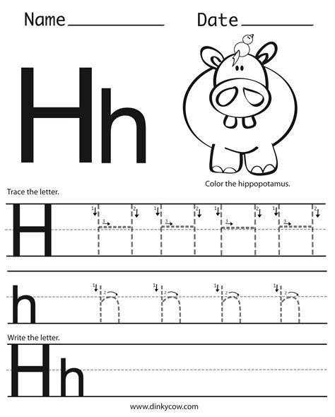 Letter H Worksheets Free Printables