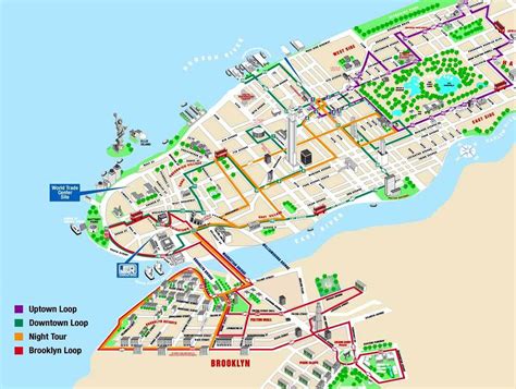 Hop On Hop Off Bus New York Route Map - Middle East Political Map