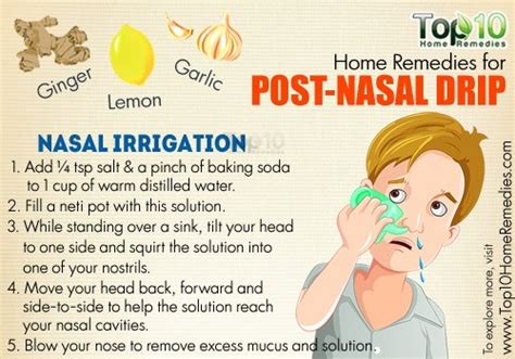 Home Remedies for Post-Nasal Drip | Top 10 Home Remedies