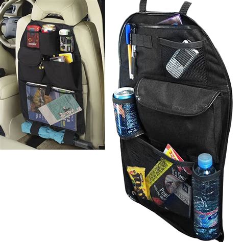 Car Back Seat Organiser Kids Universal Tidy Hanging Multi Pocket Travel Storage Auto Interior ...