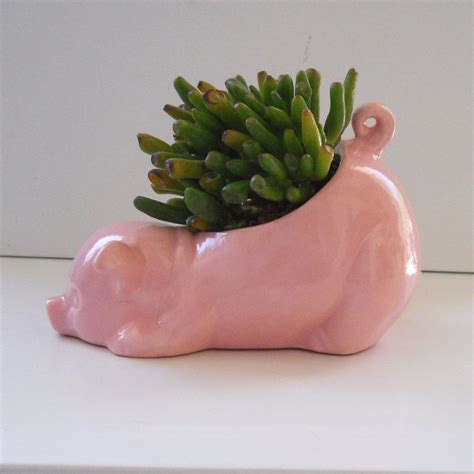 80s Pig Planter Ceramic Pot Modern Planter Small Plant Pot | Etsy | Decoración de unas, Macetas ...