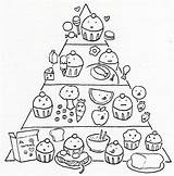 Free Food Pyramid Coloring Pages Download  sketch template