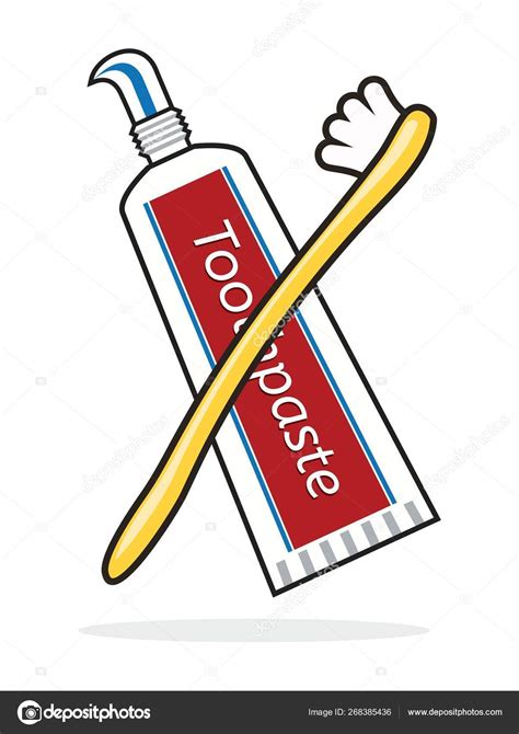 Vector toothbrush and toothpaste tube — Stock Vector © dmstudio #268385436