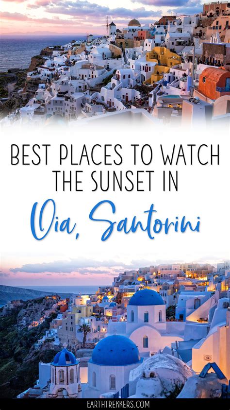 Two Amazing Spots to Watch the Sunset in Oia, Santorini | Earth Trekkers