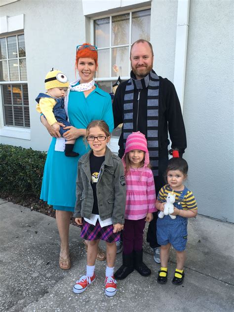 Despicable Me Gru Family Costume Family Halloween Costumes Margo, Edith ...