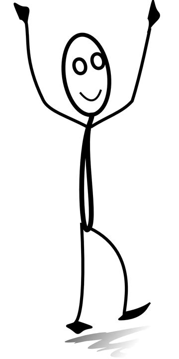 Happy Stickman Stick Figure · Free vector graphic on Pixabay