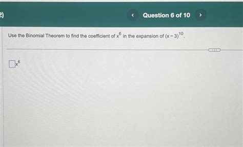 Solved Use the Binomial Theorem to find the coefficient of | Chegg.com