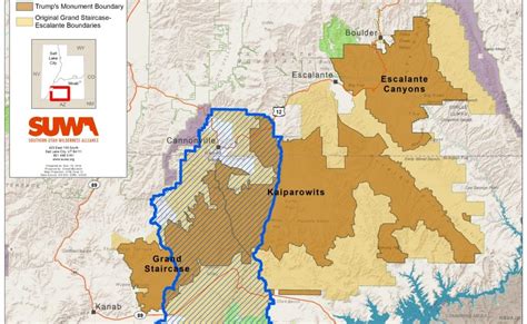 Grand Staircase Escalante Map - change comin